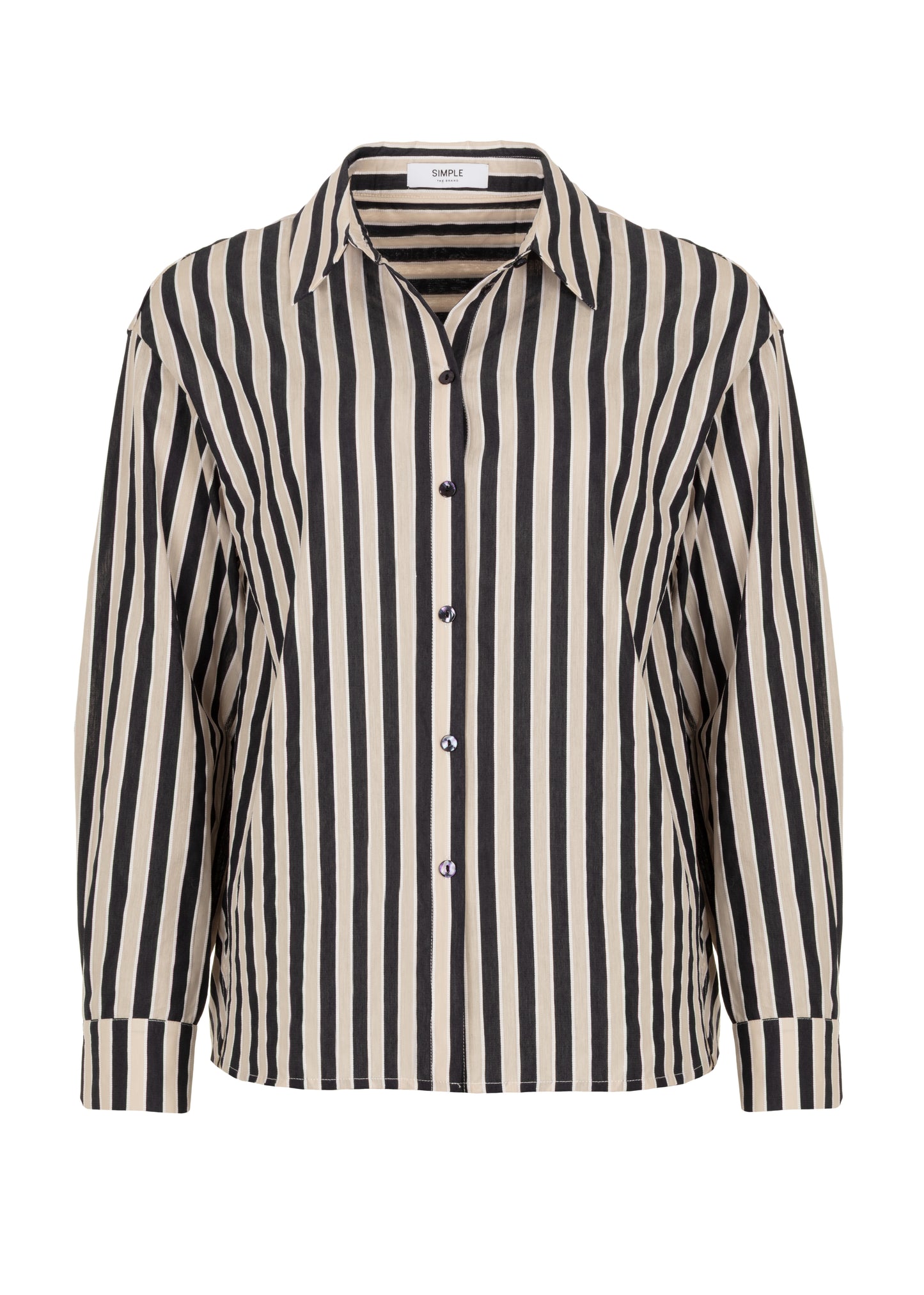 Bella Blouse Black Stripe