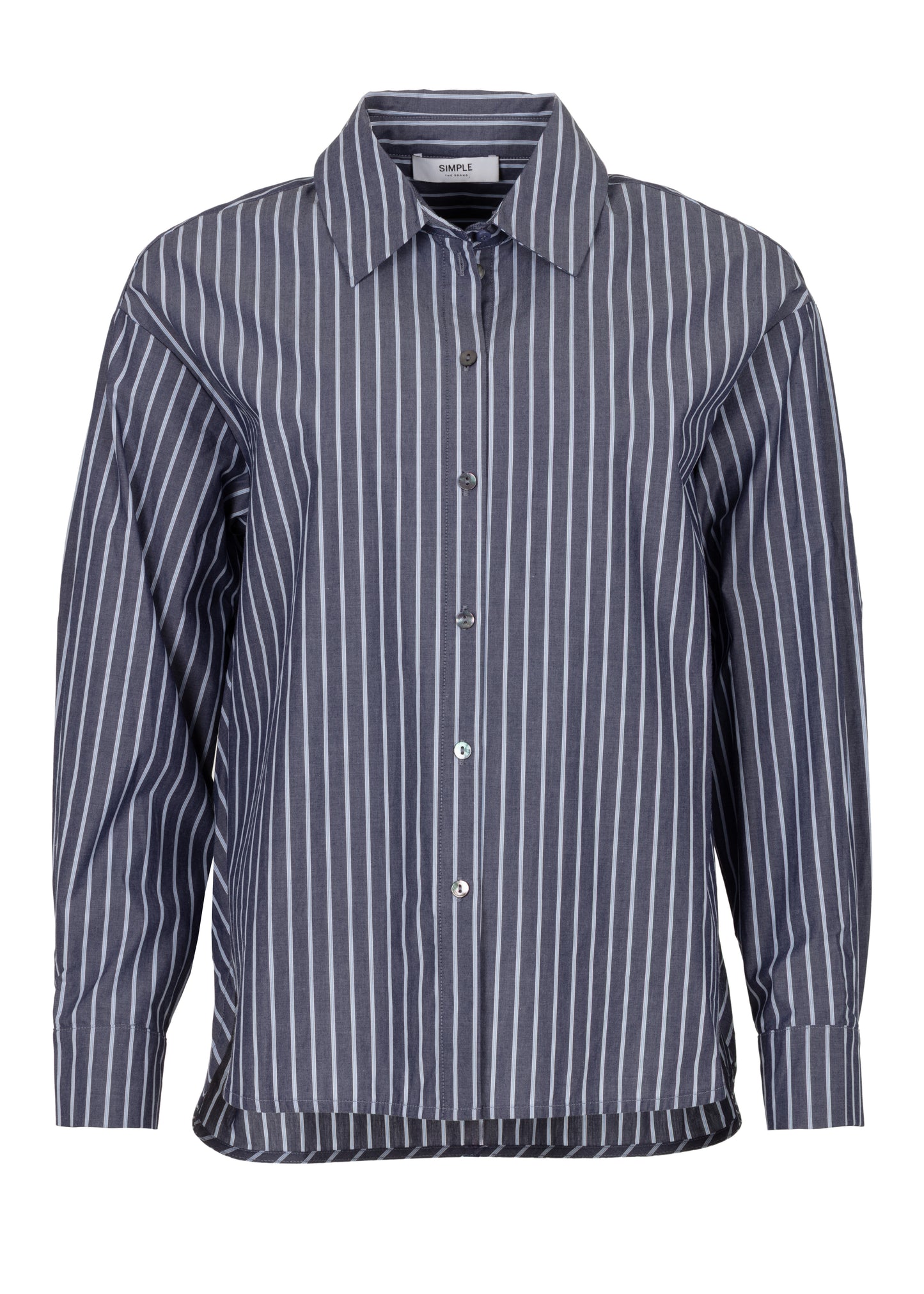 Bella Blouse Navy Stripe