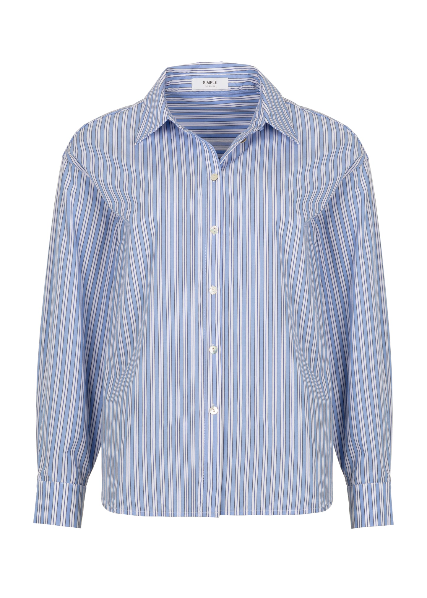 Bella Blouse Sky Blue Stripe