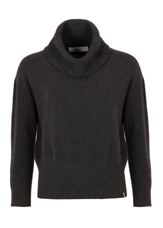 Collie Long sleeve top Anthracite Mel