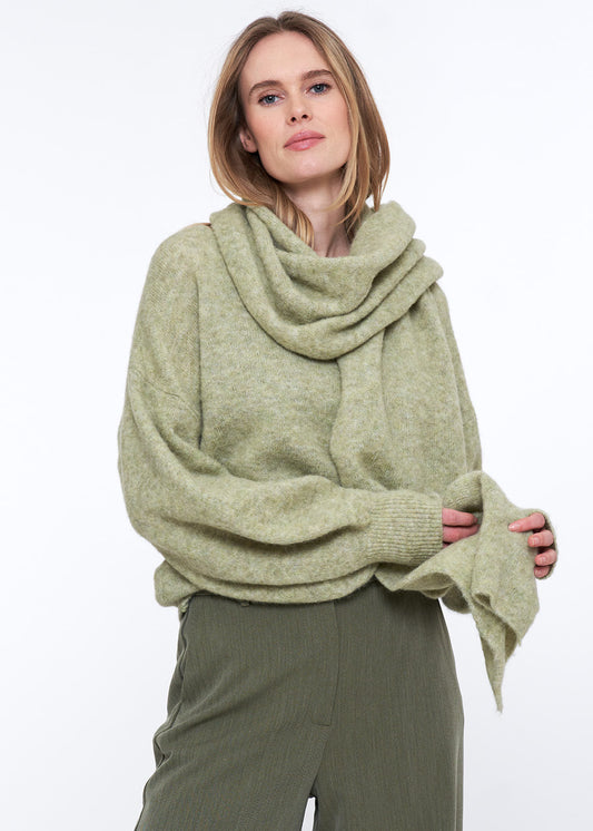 Deux Sweater Lt Oliva Mel