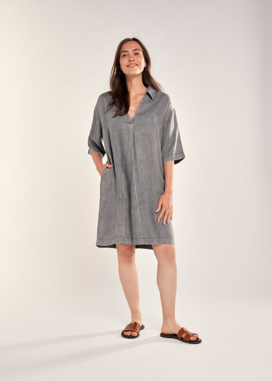 Ceara Dress Strap Faded Black